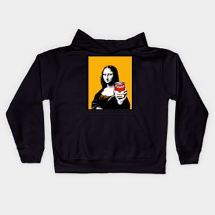 Mona Lisa Pop Art Campbell's Tomato Soup Kids Hoodie